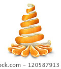 Orange Fruit Christmas Tree 120587913