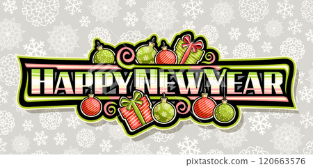 Vector logo for Happy New Year 120663576