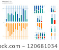 Design business elements charts in color. Vector illustration. 120681034