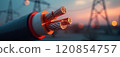 Cross section of high-voltage cable High quality photo 120854757