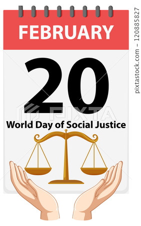 World Day of Social Justice Illustration 120885827