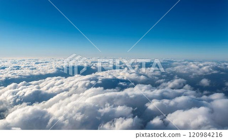 Surface of the sea of clouds 120984216