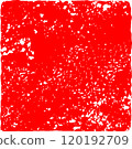 Illustration of a red square stamp with no text 120192709