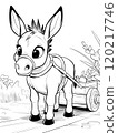 Donkey coloring page 120217746