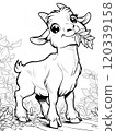 Goat coloring page 120339158