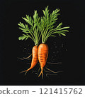 the AI Image Generator, Vibrant Carrot Illustration 121415762