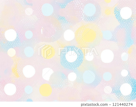 Pale polka dot background 121440274