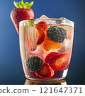 Vibrant Berry Cocktail Refreshment Delight 121647371