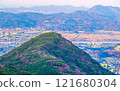 Mount Hobashira seen from Mount Sarakura in Kitakyushu City 121680304