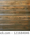 A square background image of grained yellow-brown boards lined up horizontally 121684846