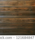 A square background image of dark yellow-brown boards with wood grain arranged horizontally 121684847