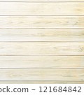 A square background image of white-brown boards with wood grain arranged horizontally 121684842