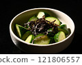 Cucumber and salted kelp with sesame oil 121806557