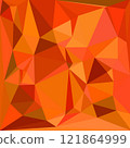 Stunningly Vibrant Abstract Geometric Art Created in Beautiful Warm Tones and Hues 121864999