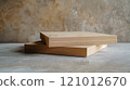 Sanded-edge MDF board with a smooth finish, positioned against a minimalist backdrop for modern use. 121012670