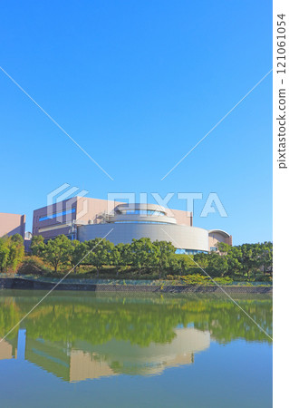 View of Mie Prefectural Library in Tsu City, Mie Prefecture 121061054