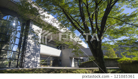 Panoramic view of Sendai City Museum 121085361