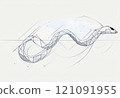 2025, agricultural new year, snake year model, 12th birthday snake ink brush style background 121091955