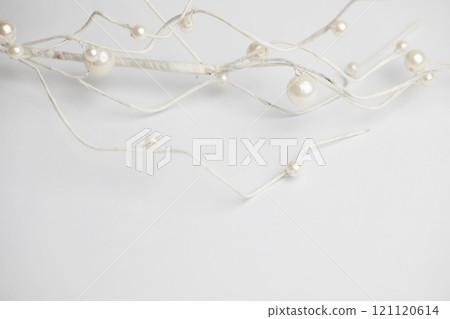 White Christmas and New Year holiday card background border with copy space 121120614