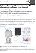 Cover page: High-throughput single telomere analysis using DNA microarray and fluorescent in situ hybridization.