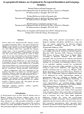 Cover page: Geographical Estimates are Explained by Perceptual Simulation and Language Statistics