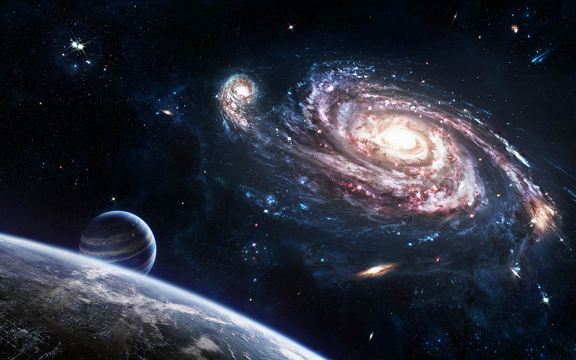 Space galaxy art wallpaper | 1920x1200 | #34640