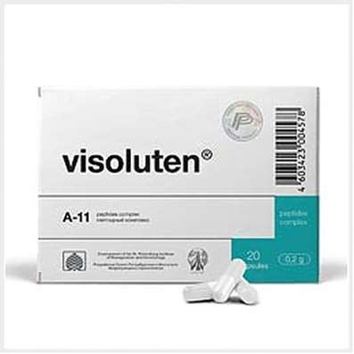 Visoluten 20 capsules buy peptide bioregulator eyes online