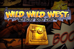 logo wild wild west the great train heist netent juegos casino 