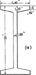 Drawing of composite figure with dimensions labeled.