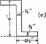 Drawing of composite figure with dimensions labeled.