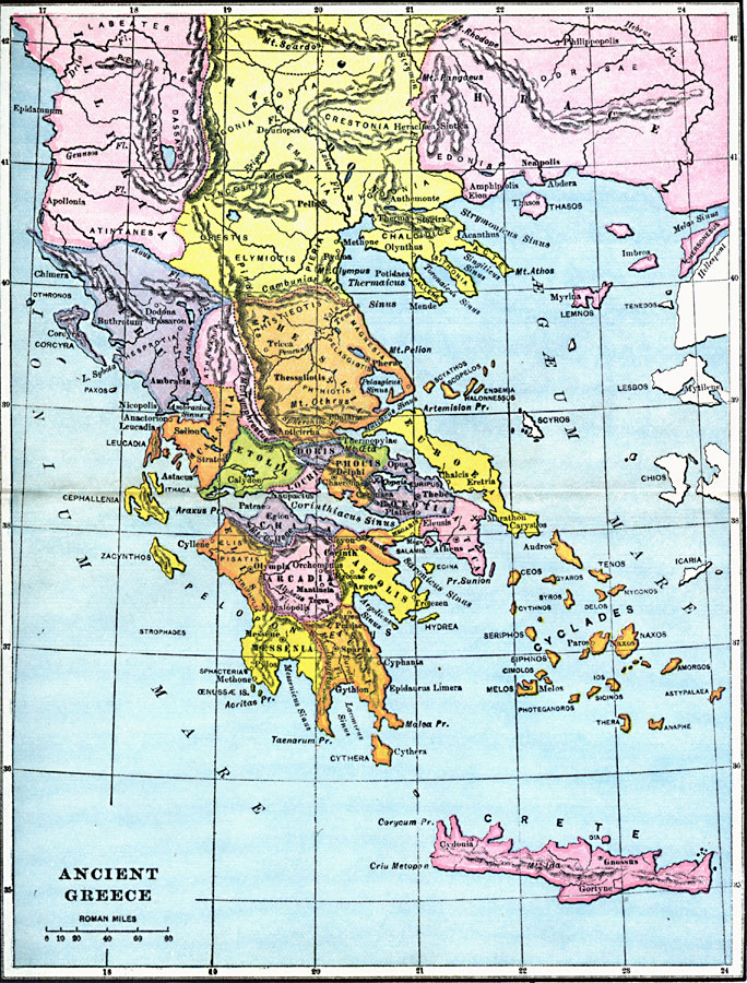 Ancient Greece Political Map