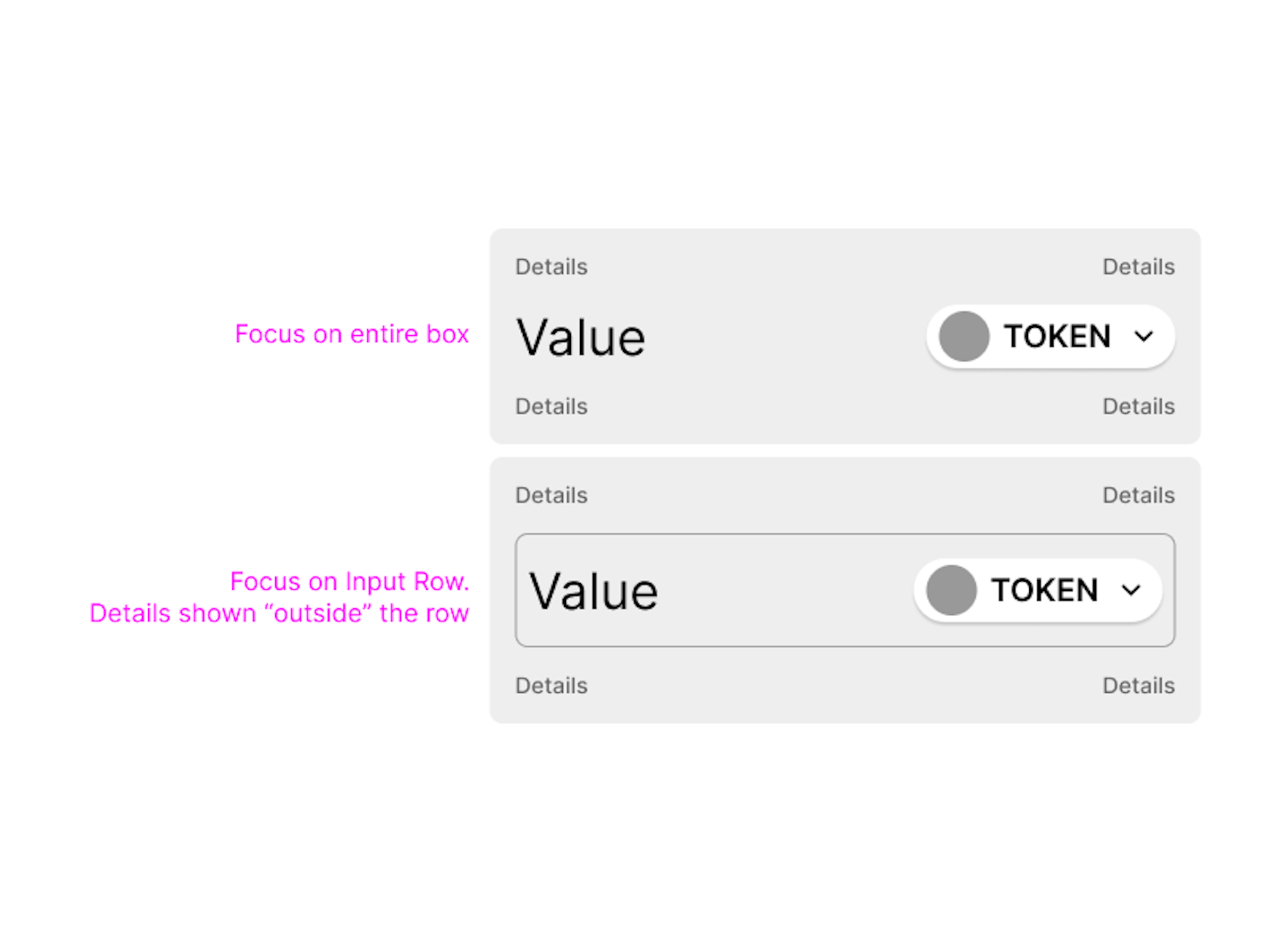 Two UI variations of the main form