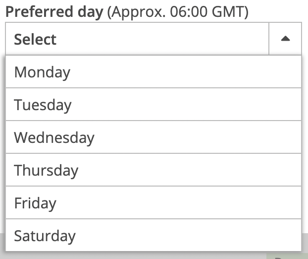 Frequency options