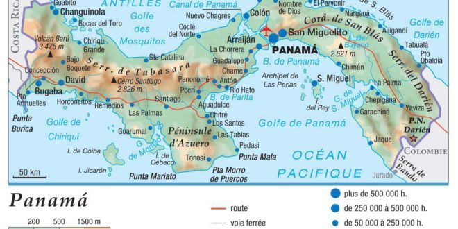 Carte du Panama