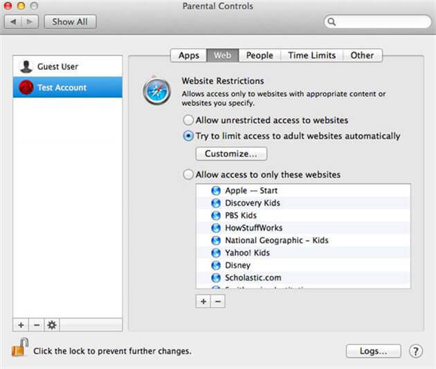 how to block adult websites on Mac