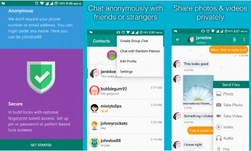 anonymous chat app - Cipher