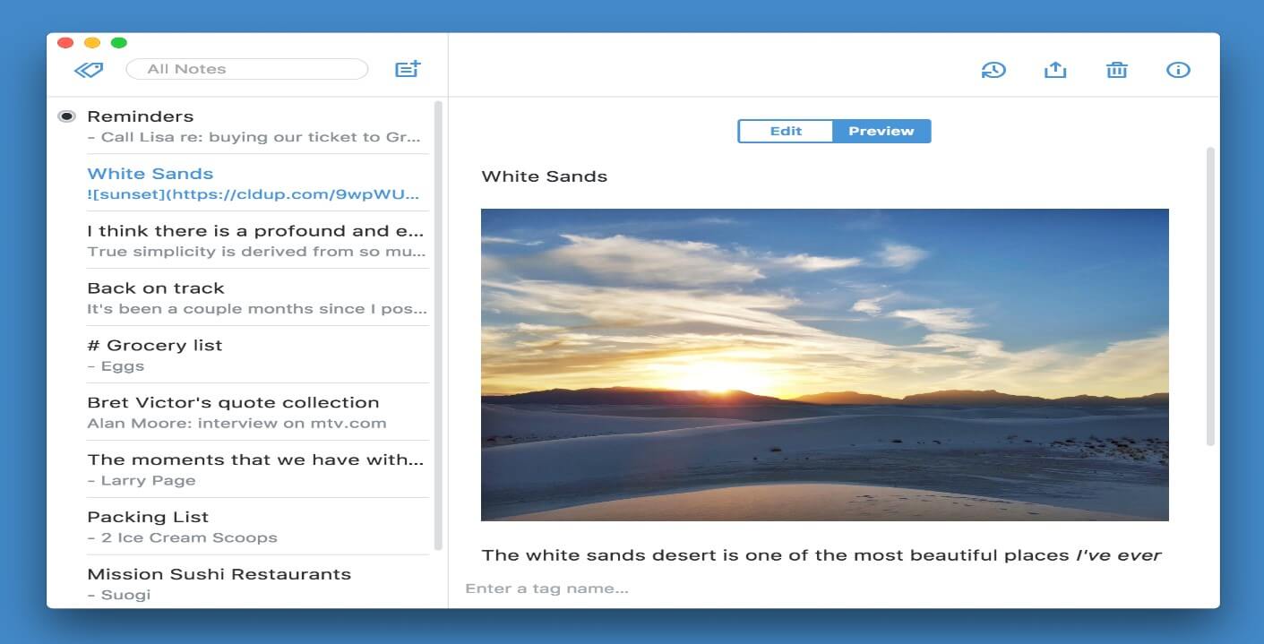 best note taking app for mac - Simple Note