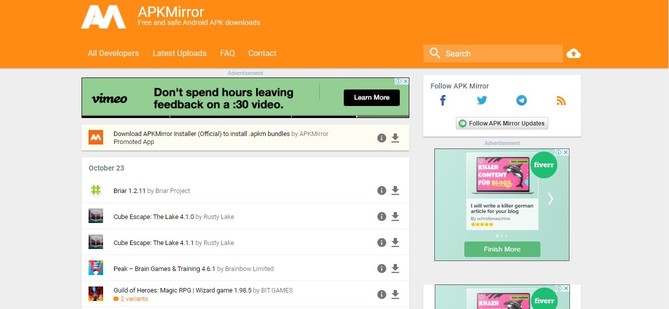 apk download sites - apk mirror