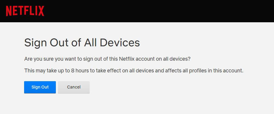 sign out of all netflix devices