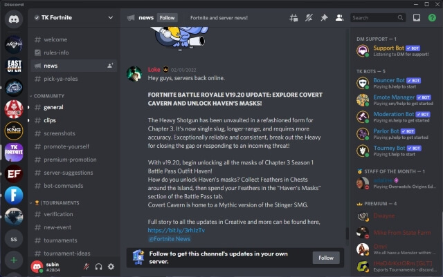 tk fortnite discord server