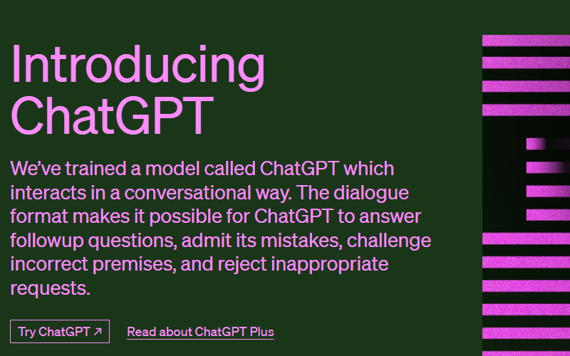 chatgpt homepage