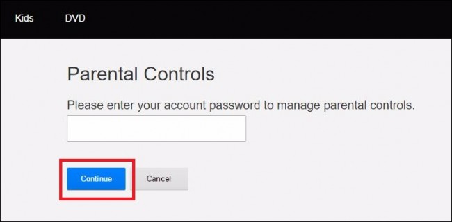 how to set parental controls on my Netflix account