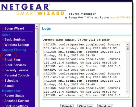 router history