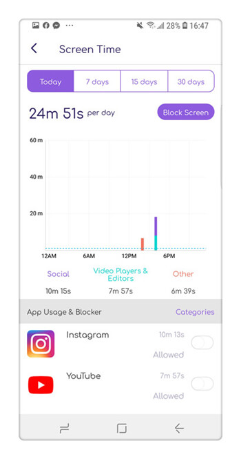 famisafe screen time