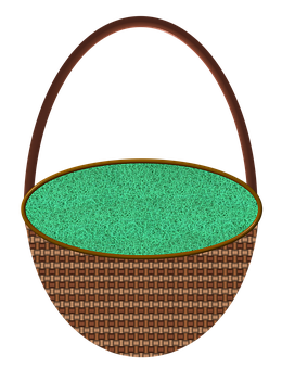 A Basket With Green Substance Inside