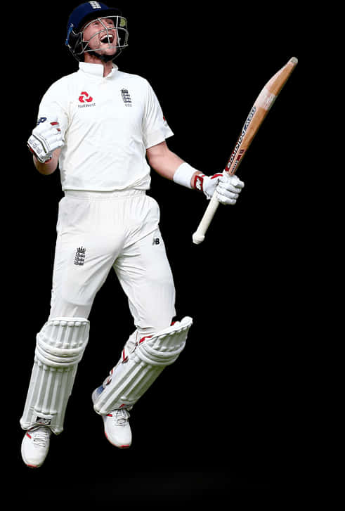 A Man In White Uniform Holding A Bat