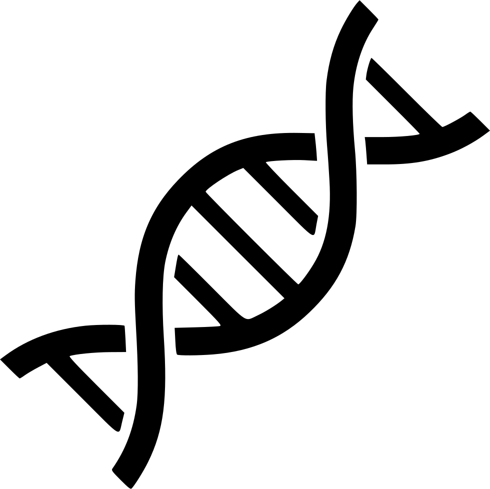 A Dna Strand In Black Background