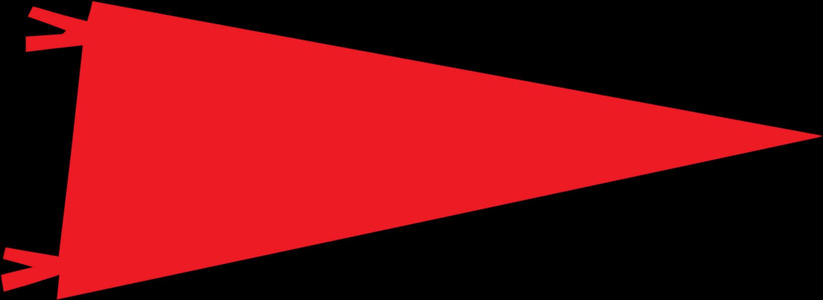 A Red Triangle On A Black Background