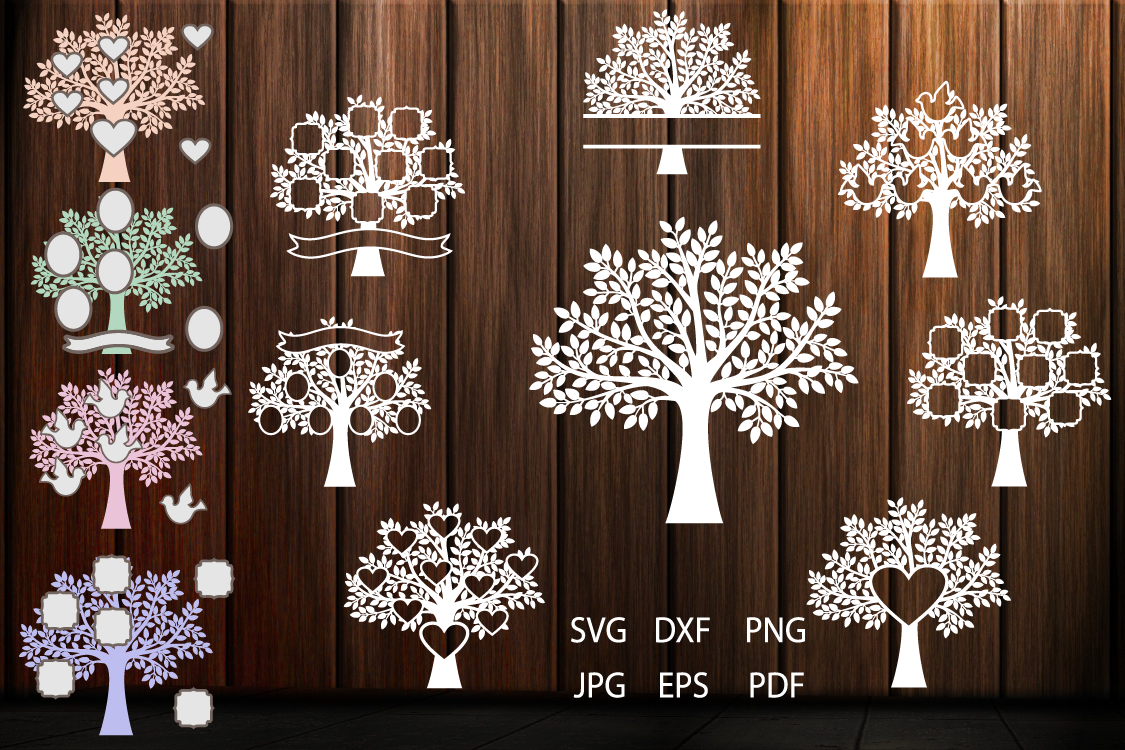 Family Tree Split Svg Tree Svg Tree Monogram Svg 2264 - vrogue.co