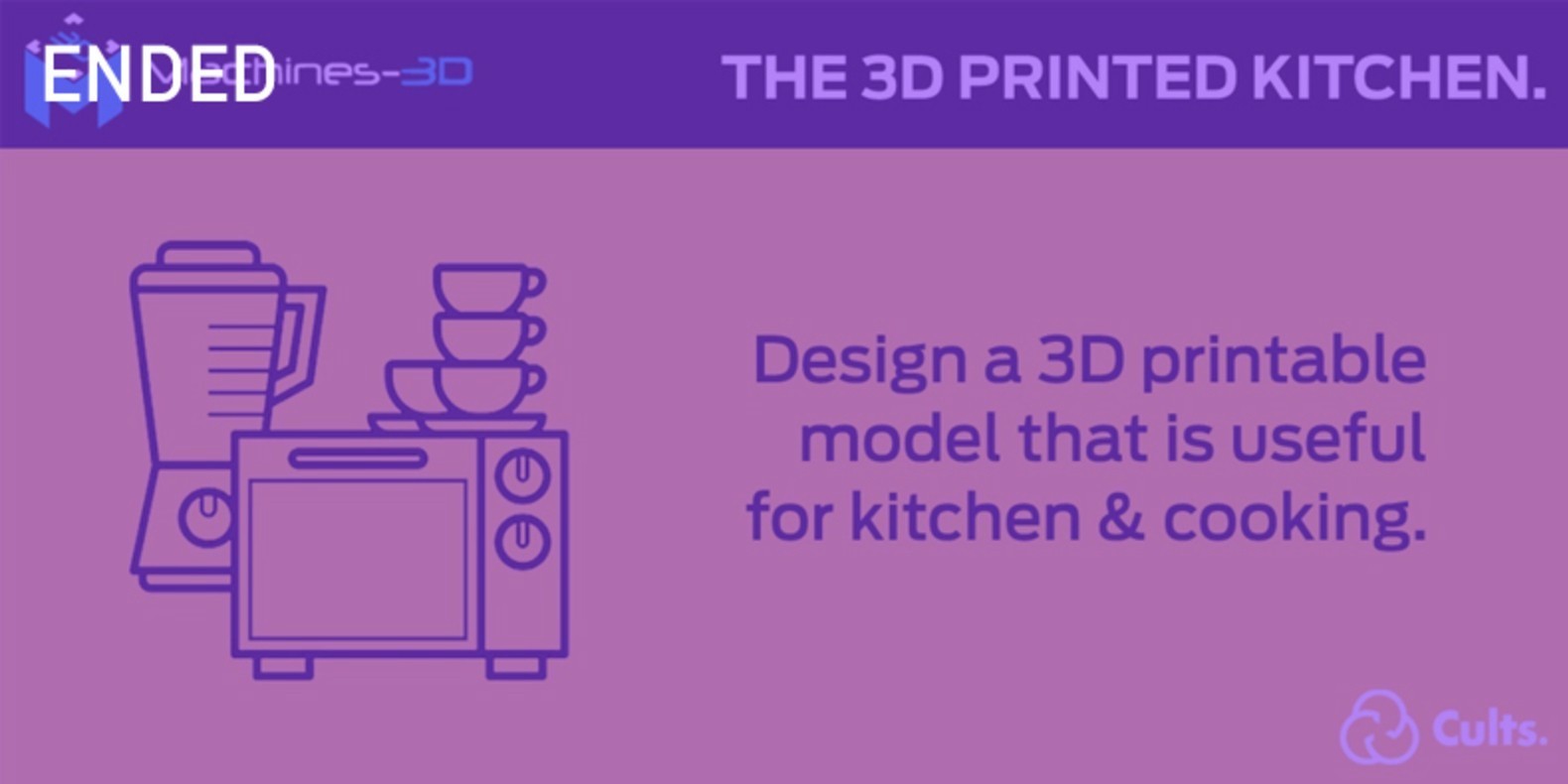 Задача дизайна и 3D-печати о кухне.